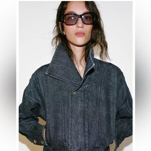 ZARA Z1975 CROPPED DENIM JACKET